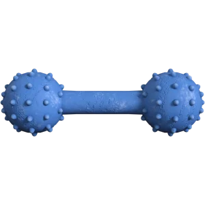 rubber dumbbell chew toy for dogs